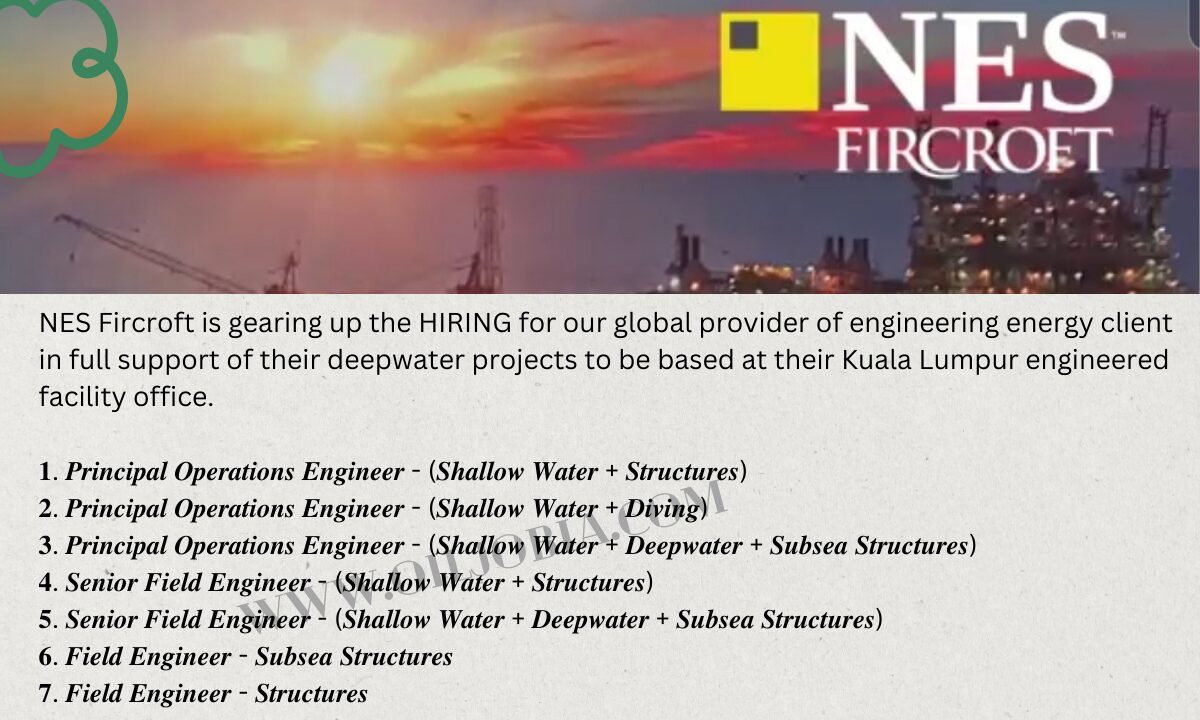 Principal Operations and Field Engineer Jobs, Malaysia OilJobia